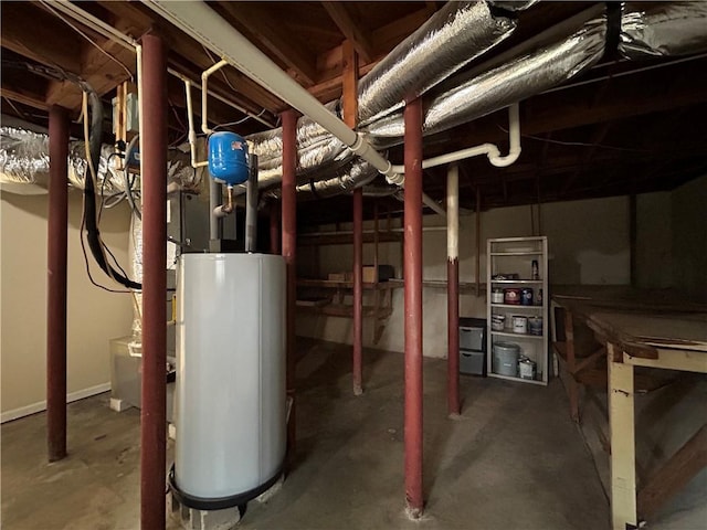 5862 Kitchens Rd SE, Mableton, GA 30126 - basement featuring water heater