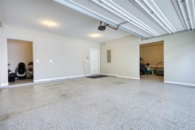 4895 Sterling Close, Buford, GA 30518 - garage with electric panel and a garage door opener