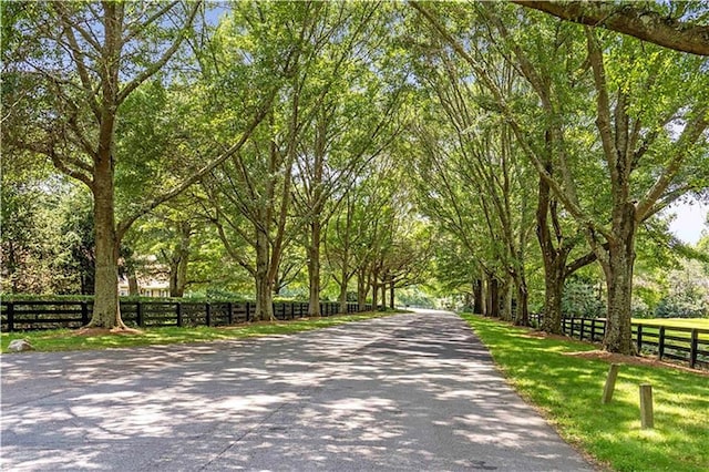 view of road