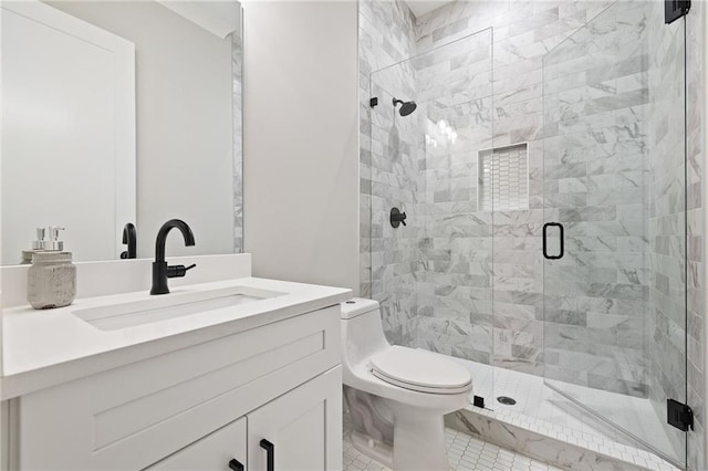 313 Sisson Ave NE, Atlanta, GA 30317 - full bathroom with toilet, a shower stall, and vanity