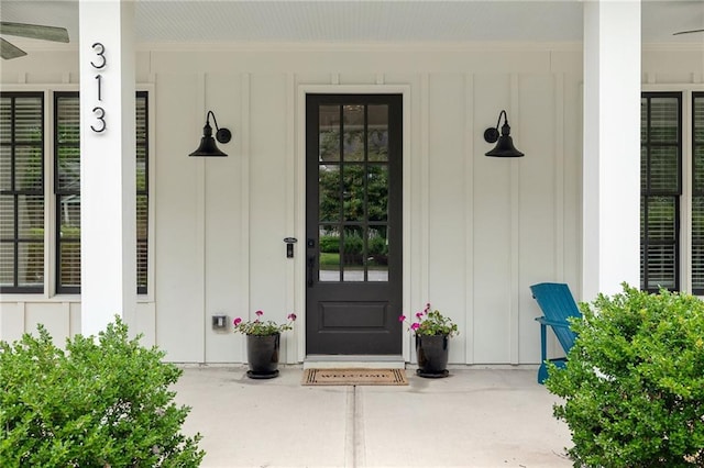 313 Sisson Ave NE, Atlanta, GA 30317 - property entrance featuring board and batten siding and a porch