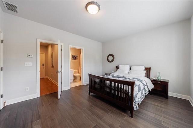 359 Alderwood Ln, Atlanta, GA 30328 - bedroom with wood finished floors, baseboards, and ensuite bath