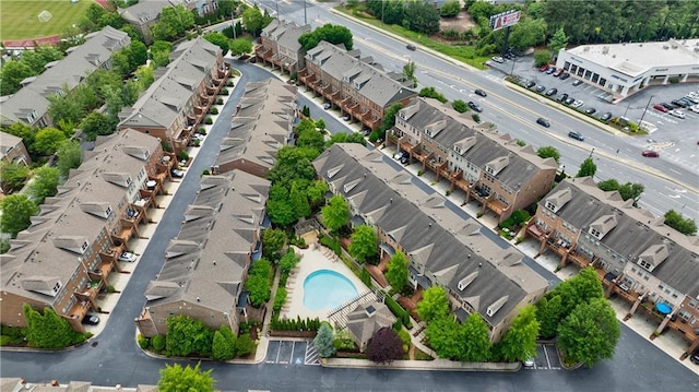 359 Alderwood Ln, Atlanta, GA 30328 - aerial perspective of suburban area featuring a pool area