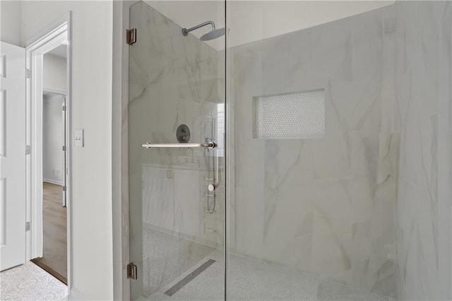 401 16th St NW Unit 1357, Atlanta, GA 30363 - full bathroom featuring a marble finish shower