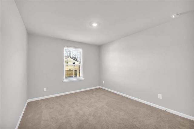 view of carpeted empty room