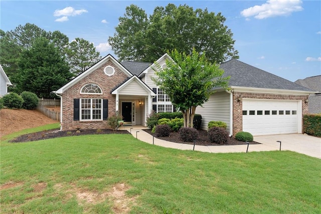 3549 Daventry Ln NW, Kennesaw, GA 30144 - view of front of home featuring brick siding, a garage, concrete driveway, and roof with shingles