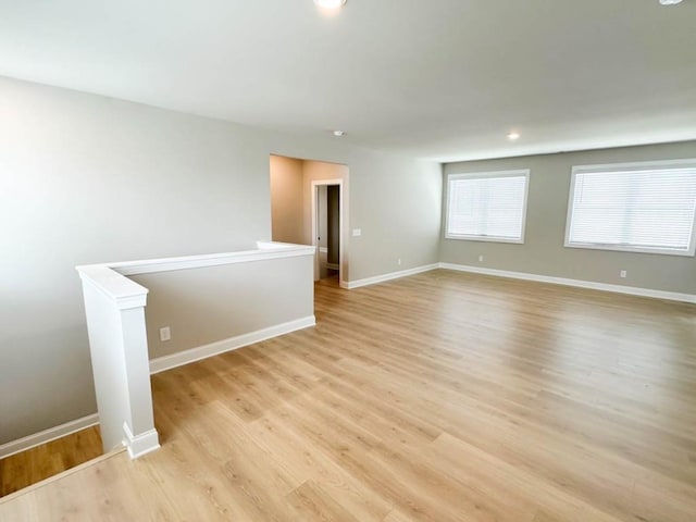 5816 Gainesville St, Flowery Branch, GA 30542 - unfurnished room with light wood-style flooring, baseboards, and recessed lighting