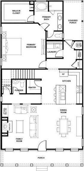 5816 Gainesville St, Flowery Branch, GA 30542 - property floor plan