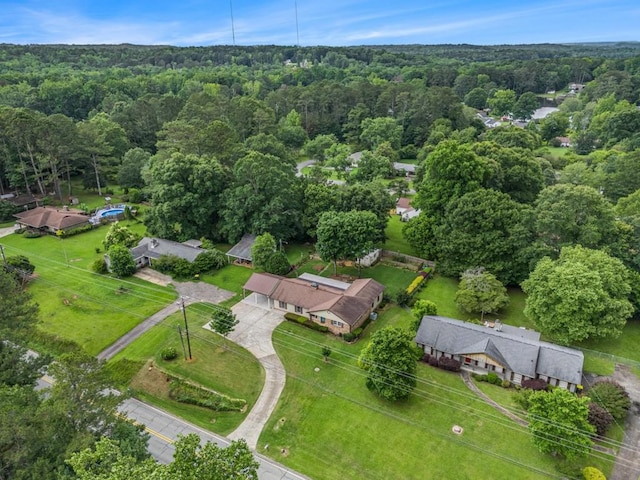 1134 Roscoe Rd, Newnan, GA 30263 - aerial overview of property's location with a forest