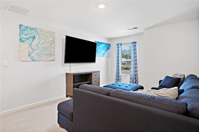 174 Sienna Blf, Dallas, GA 30132 - living room featuring baseboards, visible vents, and carpet