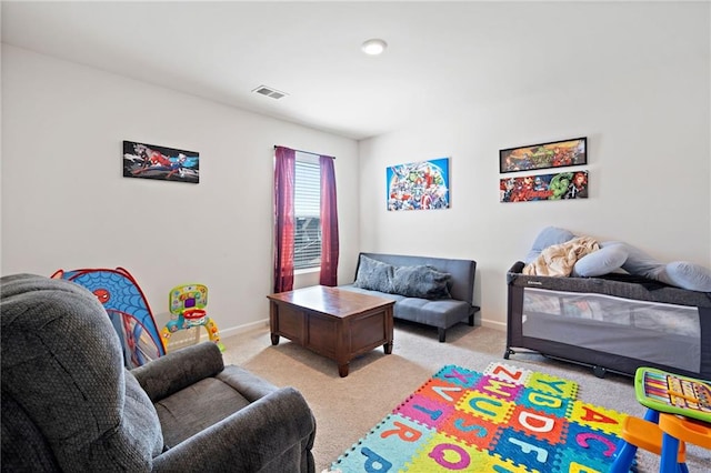 174 Sienna Blf, Dallas, GA 30132 - interior space featuring baseboards, visible vents, and light colored carpet