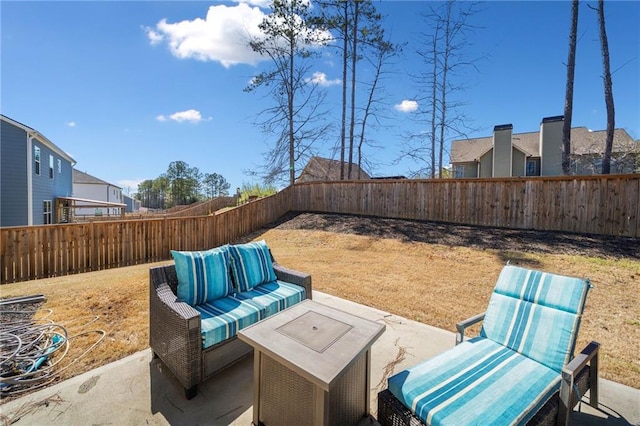 174 Sienna Blf, Dallas, GA 30132 - view of patio / terrace featuring an outdoor living space and a fenced backyard