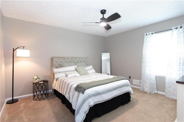 510 Whistlestop Dr, Woodstock, GA 30189 - bedroom featuring light carpet, baseboards, and a ceiling fan
