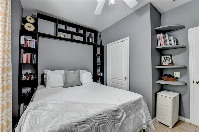 2220 Lily Valley Dr, Lawrenceville, GA 30045 - bedroom featuring a ceiling fan and tile patterned floors