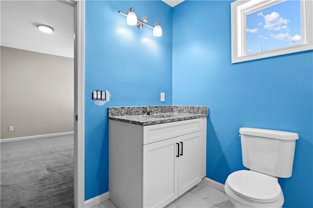 4064 Post Rd, Winston, GA 30187 - bathroom with vanity and marble finish floors