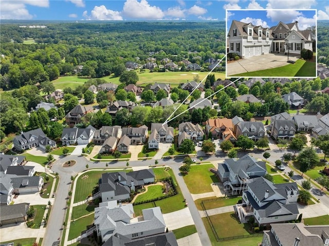 birds eye view of property