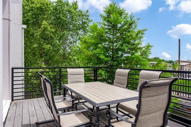 167 Sampson St NE, Atlanta, GA 30312 - wooden terrace with outdoor dining area