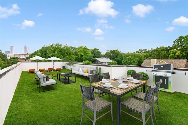 167 Sampson St NE, Atlanta, GA 30312 - view of grassy yard featuring an outdoor hangout area