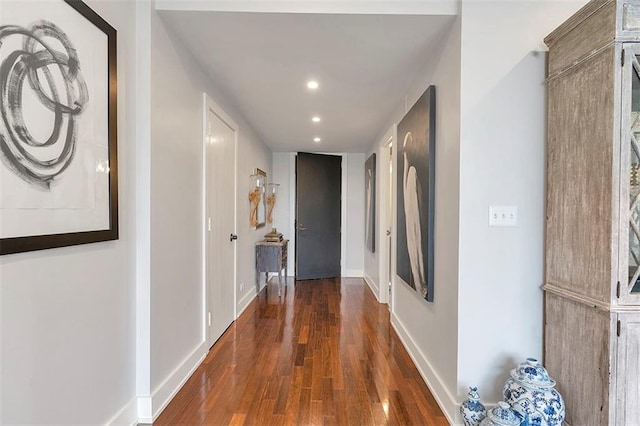 2575 Peachtree Rd NE Unit 11D, Atlanta, GA 30305 - hall featuring dark hardwood / wood-style floors