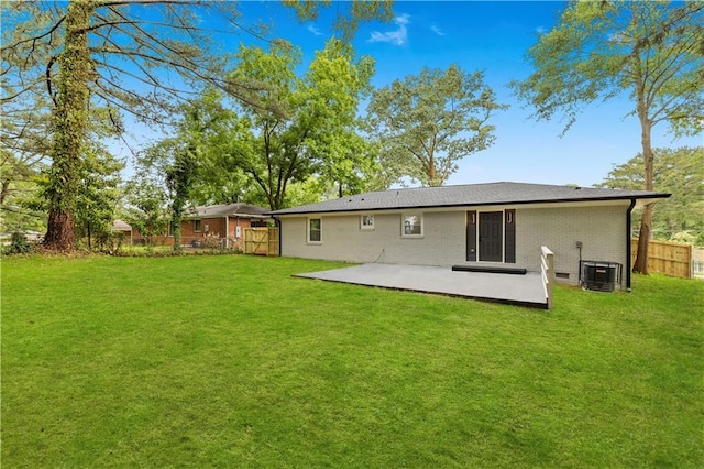 1770 Atherton Dr, Decatur, GA 30035 - back of house featuring a patio, cooling unit, and brick siding