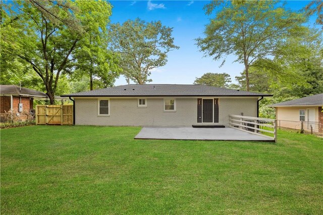 1770 Atherton Dr, Decatur, GA 30035 - rear view of property with a patio and brick siding