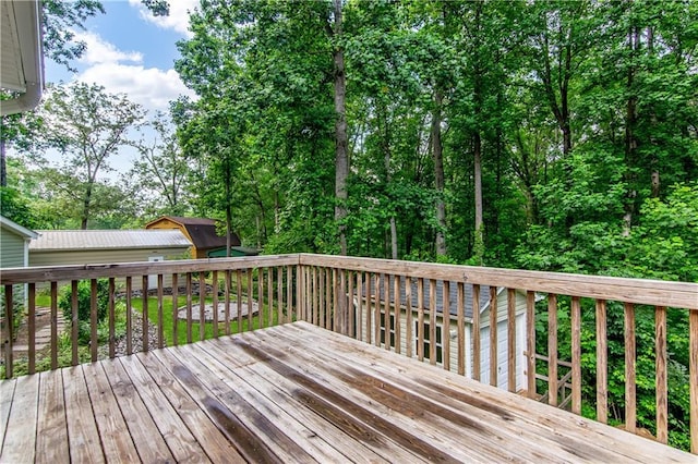 24 Arrow Ct, Lavonia, GA 30553 - view of wooden deck