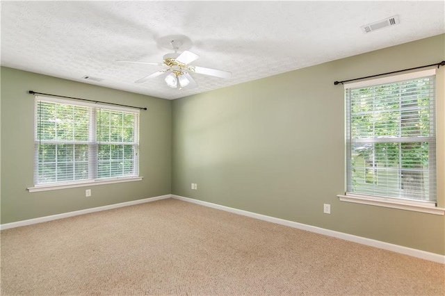 24 Arrow Ct, Lavonia, GA 30553 - unfurnished room featuring light colored carpet, a ceiling fan, plenty of natural light, and a textured ceiling