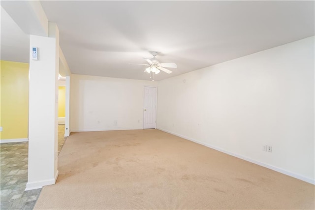 24 Arrow Ct, Lavonia, GA 30553 - unfurnished room with a ceiling fan and light colored carpet