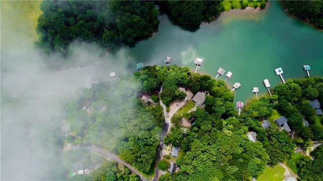 24 Arrow Ct, Lavonia, GA 30553 - aerial overview of property's location featuring a nearby body of water