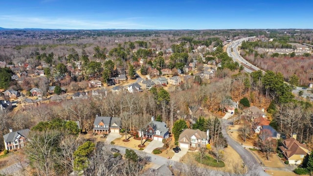 bird's eye view with a residential view