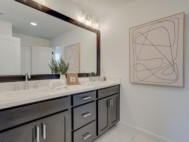 bathroom with vanity