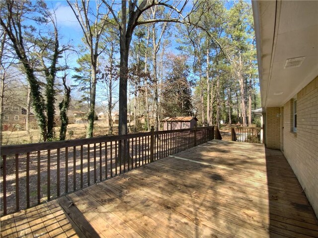 8005 Bamby Ln, Jonesboro, GA 30236 - view of wooden deck