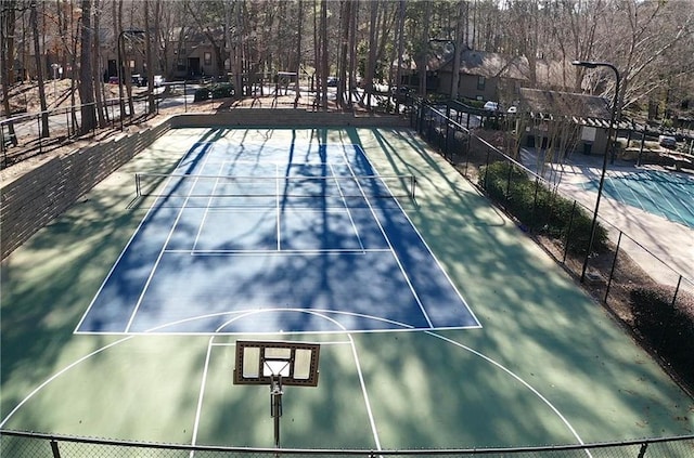 view of sport court