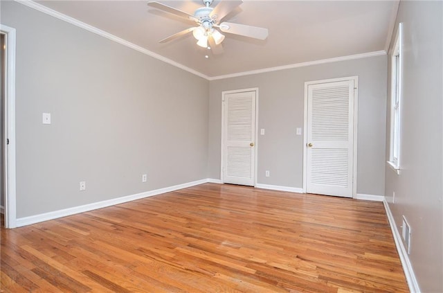 970 Winding Creek Trl, Sandy Springs, GA 30328 - empty room featuring ceiling fan, light wood finished floors, and crown molding