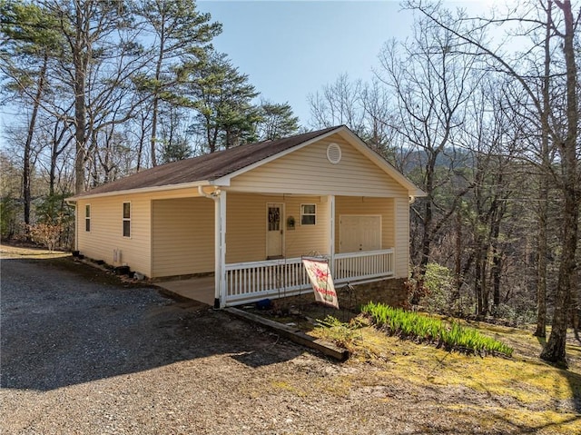 1700 Greenfield Rd, Ellijay, GA 30536 - view of front of home with covered porch