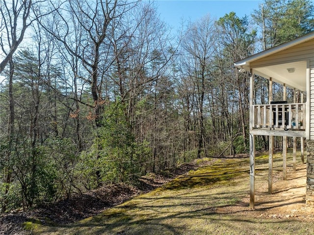 1700 Greenfield Rd, Ellijay, GA 30536 - view of yard with a forest view