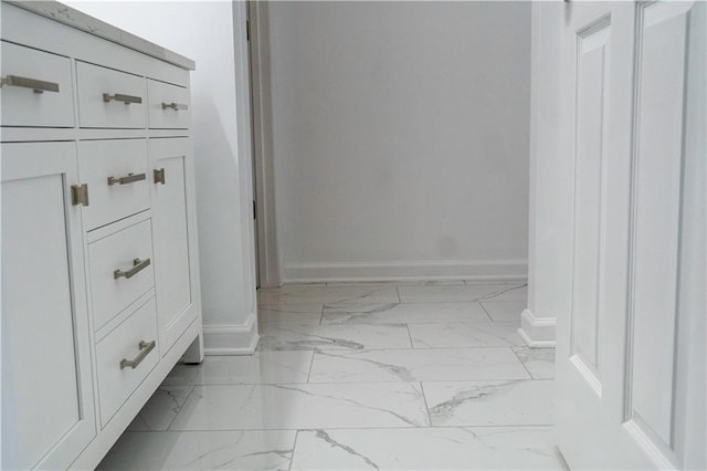 bathroom with tile floors