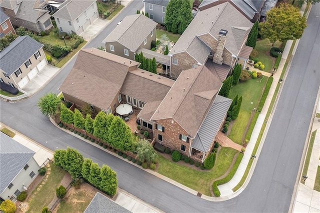 aerial view featuring a residential view