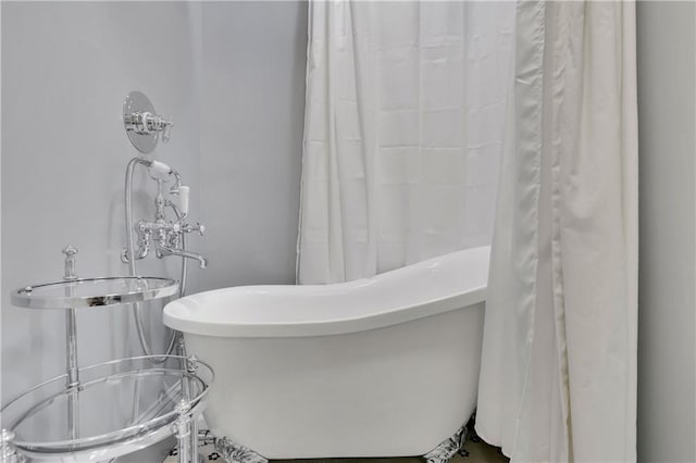 bathroom featuring a bathing tub