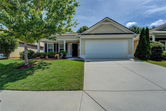 110 Baltusrol Way, Covington, GA 30014 - view of front facade with a garage, a front yard, and driveway