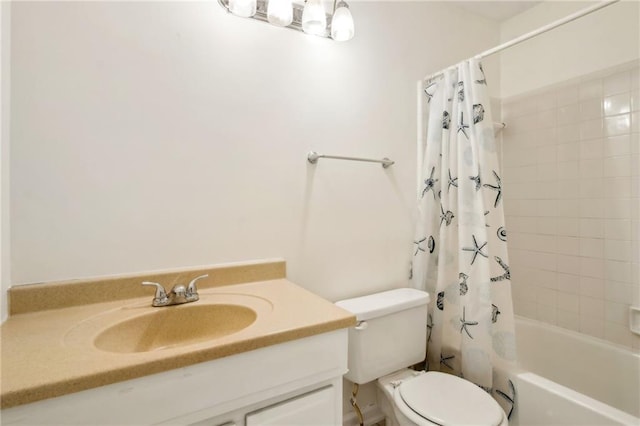 5638 River Heights Xing SE, Marietta, GA 30067 - bathroom with shower / bath combo, toilet, and vanity