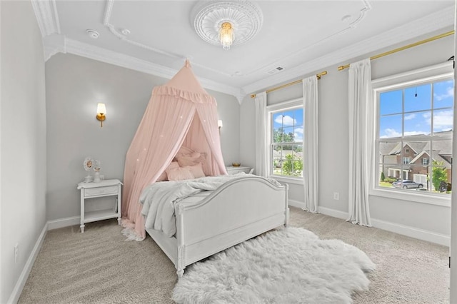 940 Emmett Walk, Alpharetta, GA 30004 - carpeted bedroom with crown molding and baseboards