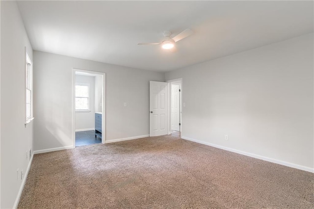 2146 Chevy Chase Ln, Decatur, GA 30032 - carpeted spare room featuring a ceiling fan and baseboards