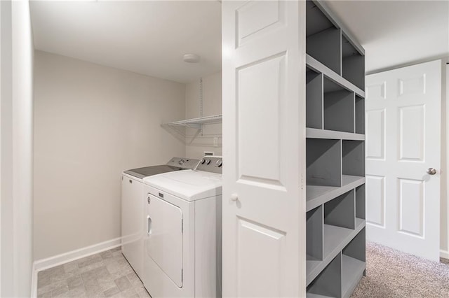 2146 Chevy Chase Ln, Decatur, GA 30032 - washroom featuring separate washer and dryer and baseboards