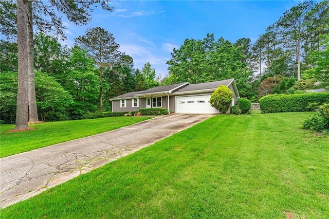 57 Fair Oaks Dr SE, Conyers, GA 30094 - ranch-style home featuring a garage, driveway, and a front lawn