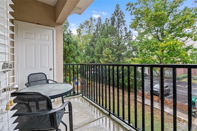 view of balcony