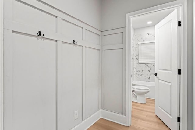 2128 Hosea L Williams Dr NE, Atlanta, GA 30317 - mudroom with light wood-style floors and a decorative wall