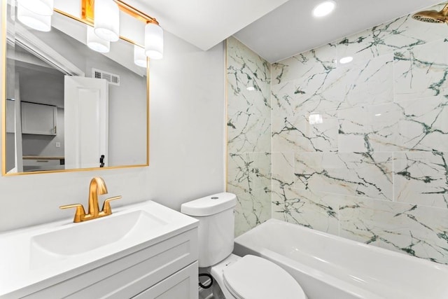 2128 Hosea L Williams Dr NE, Atlanta, GA 30317 - full bath with vanity, recessed lighting, and washtub / shower combination