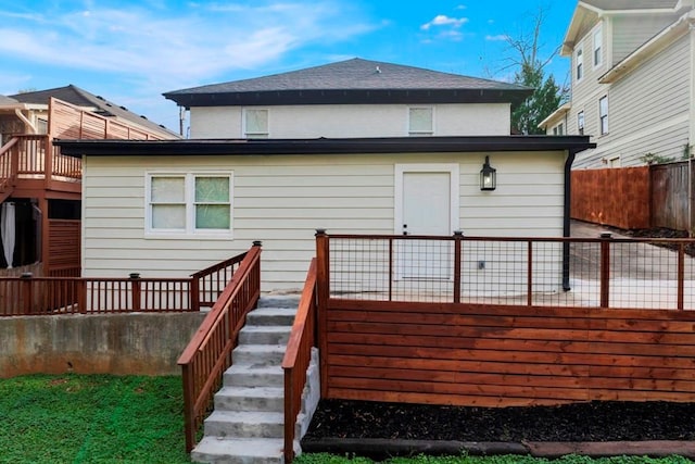 2128 Hosea L Williams Dr NE, Atlanta, GA 30317 - rear view of house featuring stairs and a deck