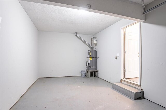 garage with water heater